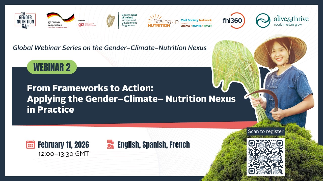 Serie de Webinarios sobre el Nexo Género–Clima–Nutrición: Webinario 2 (ES)