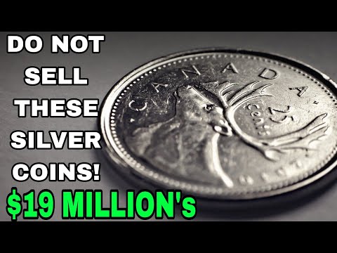 Most Valuable TOP 10 CANADA 25 Cents coin in history-Silver Coins worth money!