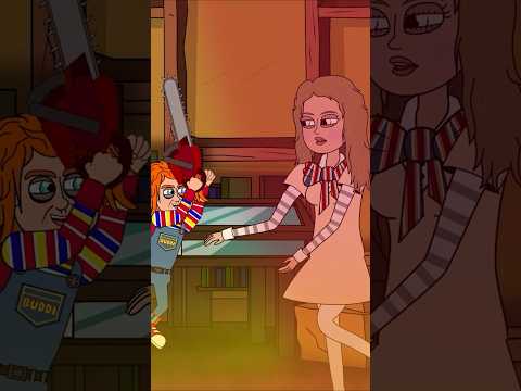 Chucky Attacks M3gan With a Chainsaw #chucky #m3gan #shorts