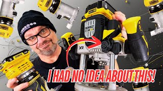 I Tested Every DeWalt Router Type So You Don't Have To! #woodworking