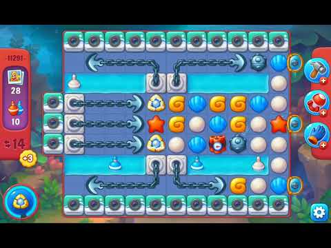 Fishdom Hard Level 11291 (with double lightning) @choraelmin