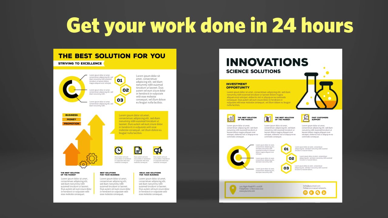 I will design an exclusive infographic for you in 24 hours // Link in description