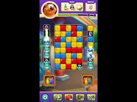 Toon Blast Level 9736 - NO BOOSTERS 🐻🐺🐱 | SKILLGAMING ✔️