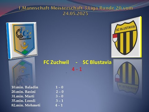 1.Mannschaft Meisterschaft 3.Liga FC Zuchwil - SC Blustavia