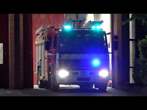 Manchester Central Reserve Pump Turnout - Greater Manchester Fire & Rescue Service