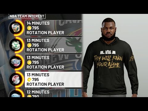 NBA 2k19 MyCAREER - DEADLIEST ALL AROUND SF Marcus Gento Creation + Contract Negotiations! Ep. 1