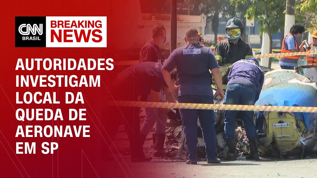 Autoridades investigam local da queda de aeronave em SP | LIVE CNN