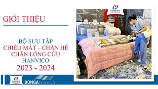 Bộ sưu tập chiếu mát chăn hè chăn lông cừu hanvico 2023 - 2024