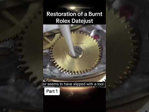 Restoration of a Burnt Rolex Datejust #restoration #restorationclock #watch #clock #vairal