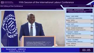 Hon. Pearnel Charles Jr., MP| 111th Session ILO Conference Presentation in Geneva