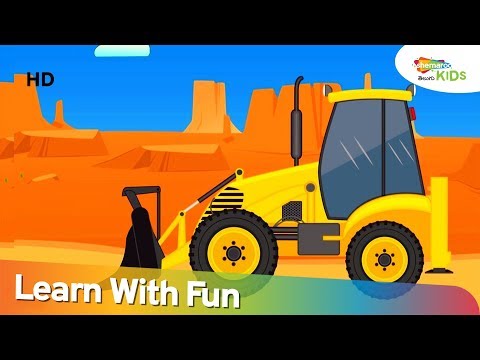 Front loader truckhd - learning construction vehicles for kids