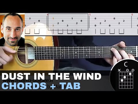 ▶ "Dust In The Wind" Training Track - Guitar Tab & Chords