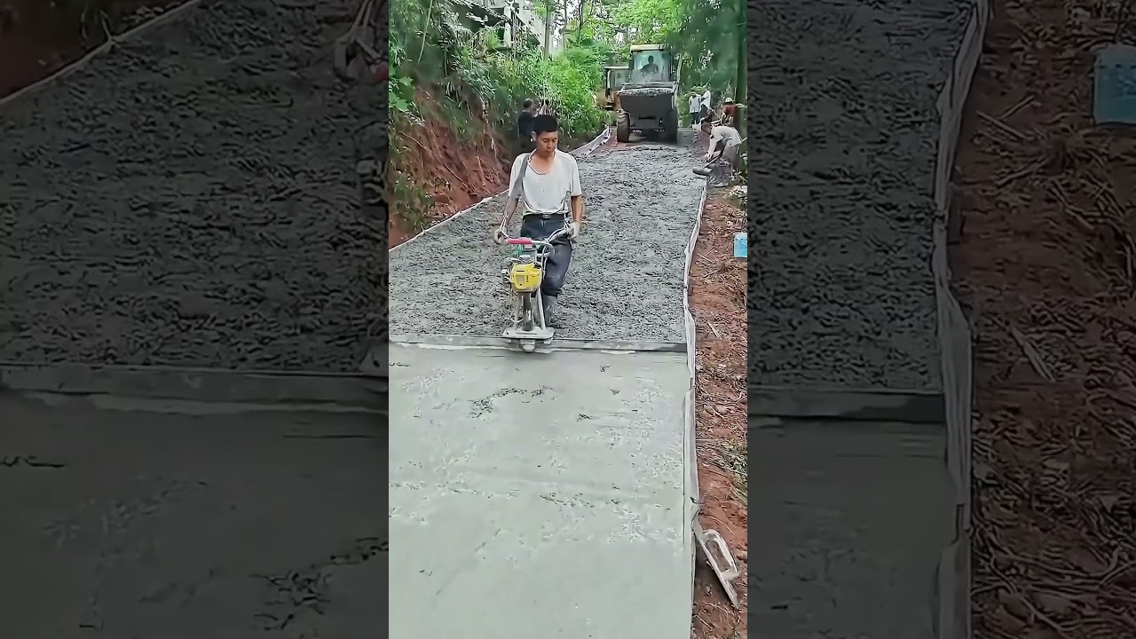 Concrete pavement leveling process