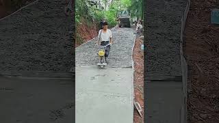 Concrete pavement leveling process