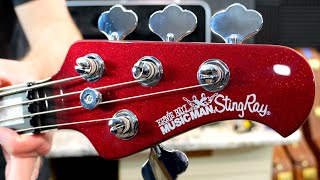 Video thumbnail for I Tried My First "String Ray" | 2022 Ernie Ball Music Man BFR StingRay Special H Bass Ruby Punch by The Trogly's Guitar Show