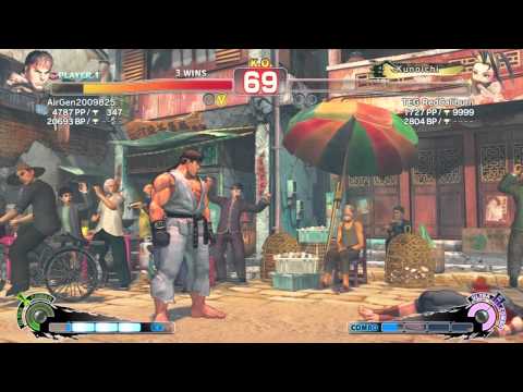 Super Street Fighter 4 AE: 2012 - [RedCaliburn] Ibuki vs [Air] Ryu - FT5 [HD]