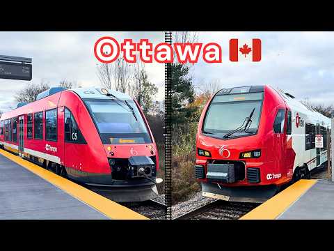 European Trains in Canada! 🇨🇦 Diesel trains on O-Train lines in Ottawa | 2025