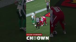 Vernon Adams Jr. Finds Tevin Jones To Send The Game To OT #football #stampeders #cfl #touchdown