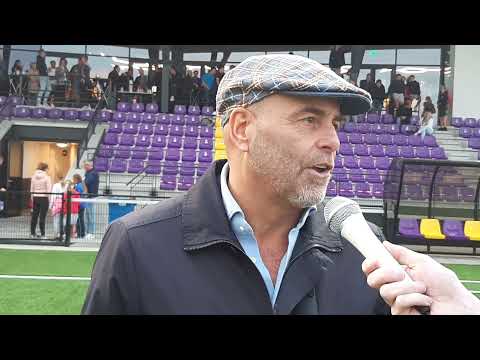 In gesprek met trainer Richard Plug na de wedstrijd tegen Sportlust46
