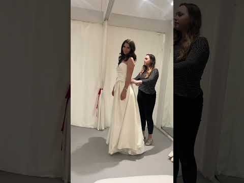 Trying on wedding dresses 🥹