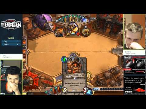 Hearthstone - Dog VS Gaara, THE PLAYS! (HyperX Head-to-Head Tournament)