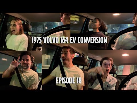 My Friends' Reactions to Being Driven in an Electric-Converted 1975 Volvo 164 - EV Build Part 18