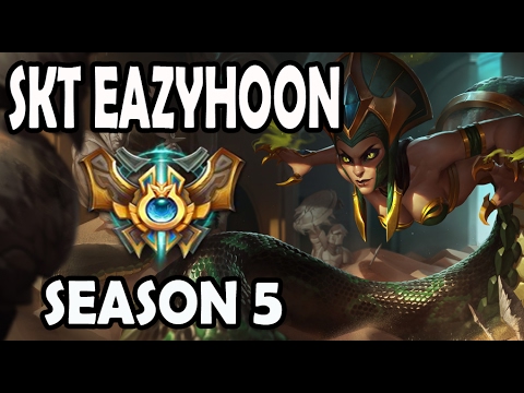 SKT T1 Eazyhoon Cassiopeia vs Syndra MID Ranked Challenger Korea