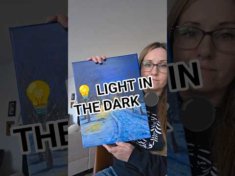 "Light in the Dark" Landscape Art | Acrylic on Canvas | #landscapeart #art #supportartists