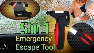 5-in-1 Emergency Car Tool with Portable Power Bank