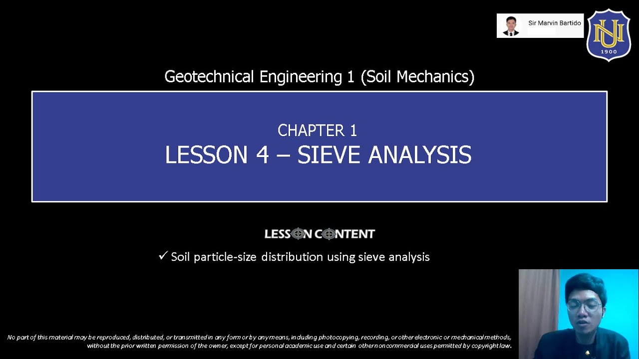 Geotechnical Eng'g 1 (Soil Mechanics) - Sieve Analysis
