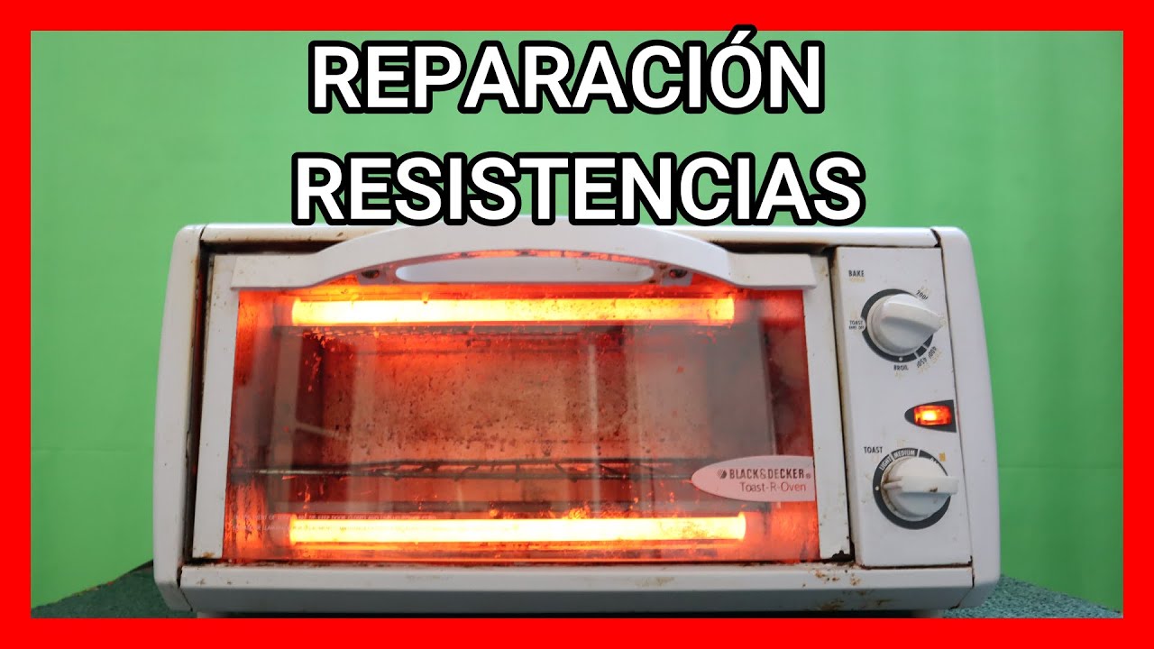 Como reparar HORNO eléctrico BLACK & DECKER (sustitución de resistencia)