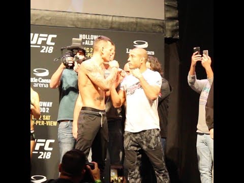 UFC 218 Ceremonial Weigh-In Highlights