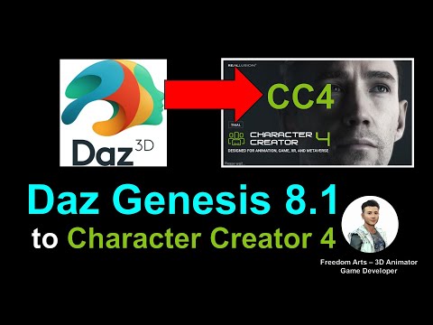 Daz Genesis 8.1 to Character Creator 4 - CC4 Full Tutorial