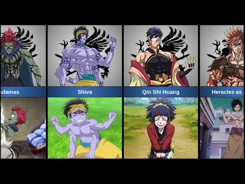 Characters in Record of Ragnarok as kids