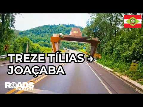 Treze Tílias → Joaçaba (SC) | POV Dashcam Drive | Santa Catarina, Brazil