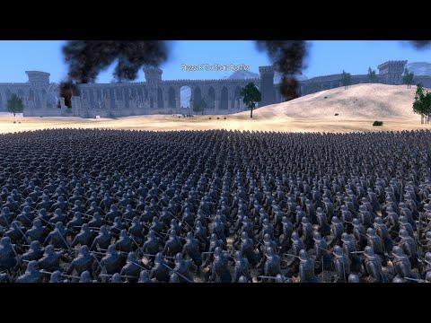 30,000 English Footmen vs 250 Golden Knights Ultimate Epic Battle Simulator