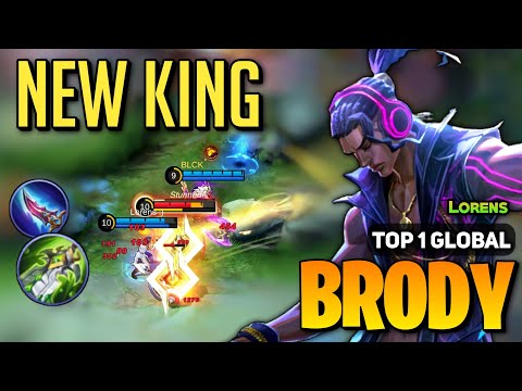 Brody Best Build 2023 [ Brody Top 1 Global Gameplay ] By Lorens - Mobile Legends