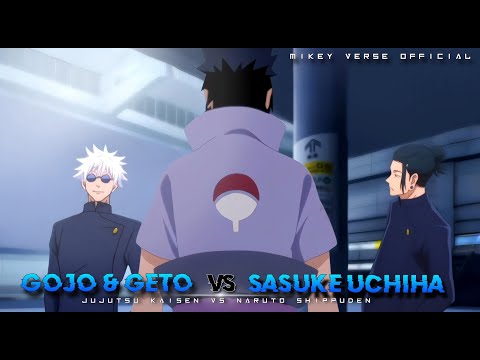 Gojo Geto VS Sasuke FIGHT ANIMATION IN HINDI - Jujutsu Kaisen Vs Naruto (HD)