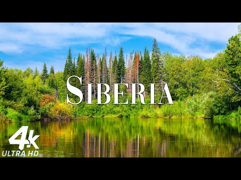 FLYING OVER SIBERIA (4K UHD) I Relaxing Music Along With Beautiful Nature Videos | 4K VIDEO ULTRA HD