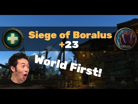 WF +23 Siege BFA - Resto druid PoV (Zmug)