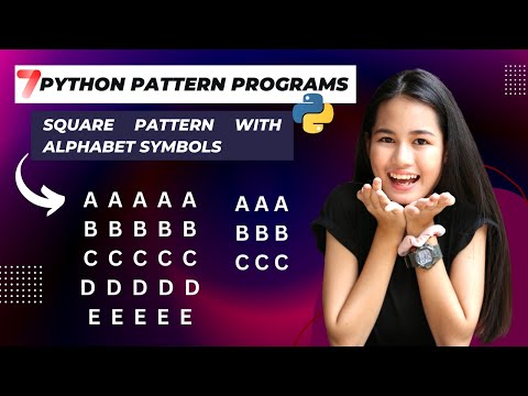 Python Pattern Programs Day 7 Coding Practice Alphabet Square Pattern 2026