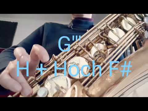 Fingerings / Griffe Top Tones Tenor Saxophon F''' - F#''' - G'''