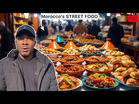 I Tried Morocco’s STREET FOOD Inside The Biggest Market in Africa (AGADIR)🇲🇦