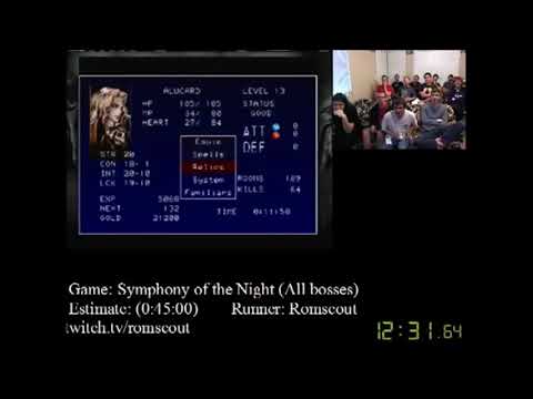 Castlevania: Symphony of the Night (All Bosses) by Romscout in 42:46 - SGDQ 2012