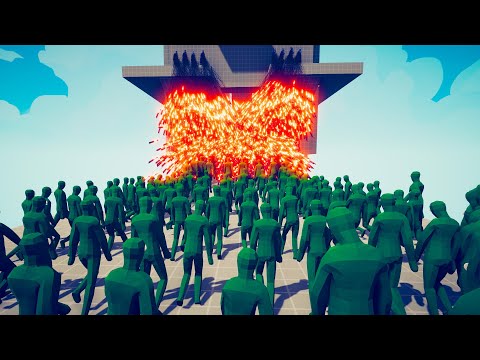 100x ZOMBIE vs ARMY GODS 🔥 TABS - Totally Accurate Battle Simulator