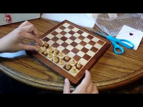 10 inch wooden magnetic chess set