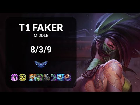 T1 Faker Akali vs Sylas MIDDLE - KR DIAMOND Patch 15.1
