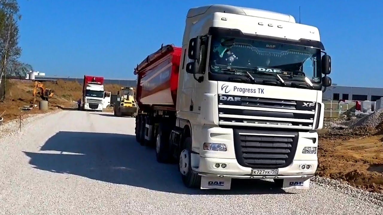 ДАФ 105 Обновки как смотрятся! Оцените. Отсыпаем дорогу, какой расход на ауди