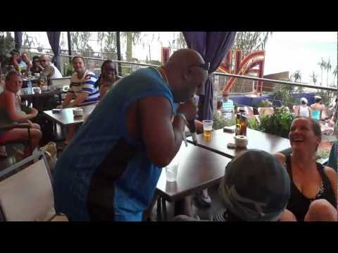 Funsta & Fatman D, MC impressions @ Sunbeatz - Kanya, Ibiza - Sept. 19/12