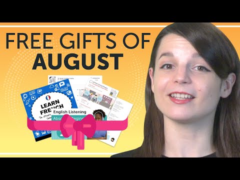 FREE English Gifts of August 2019